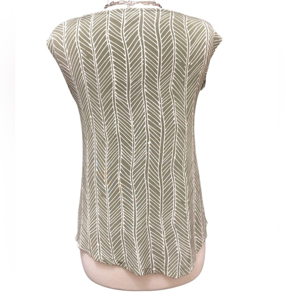 Chico’s Travelers Classic Printed Drape-Neck Top - Picture 5 of 7